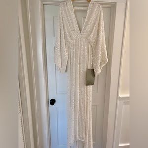 ASOS Lennox sequin wedding gown, size 4